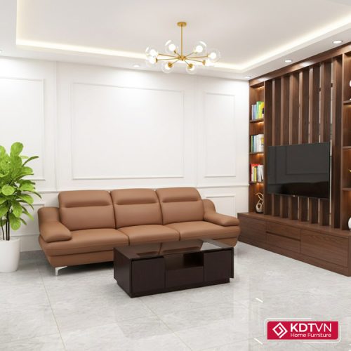 Sofa văng da 3 chỗ đẹp hiện đại KD160