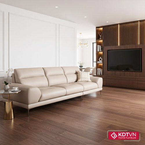 Sofa da phòng khách hiện đại KD143
