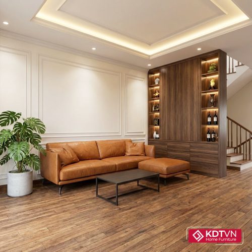 Sofa văng nhỏ gọn tay mỏng HD122