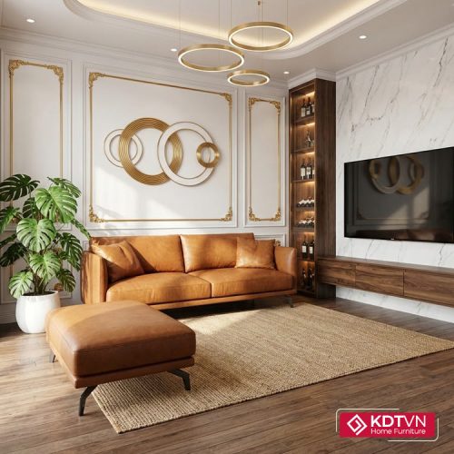 Sofa văng nhỏ gọn tay mỏng HD122