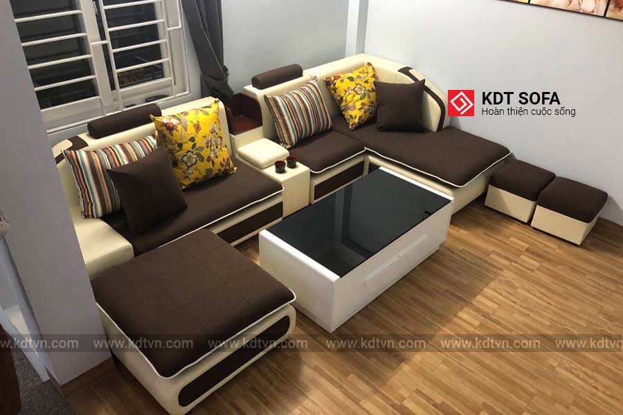 Sofa nỉ cho phòng khách rộng KD028