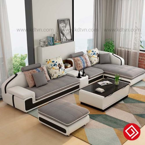 Sofa nỉ cho phòng khách rộng KD028