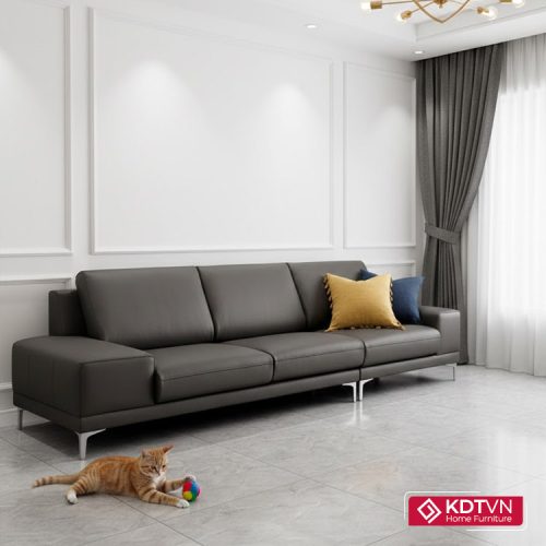 Sofa da cho phòng khách hiện đại KD135