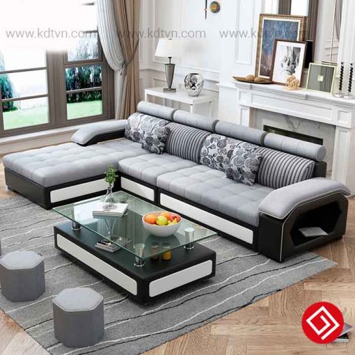 sofa ni mau den ghi KD029