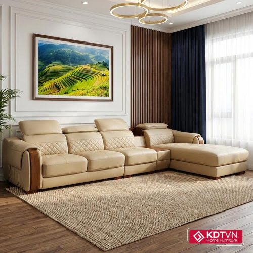 Sofa da kích thước lớn hiện đại KD223