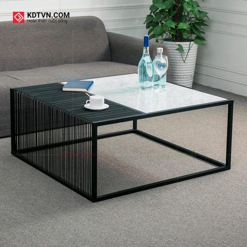 Bàn trà sắt hình vuông