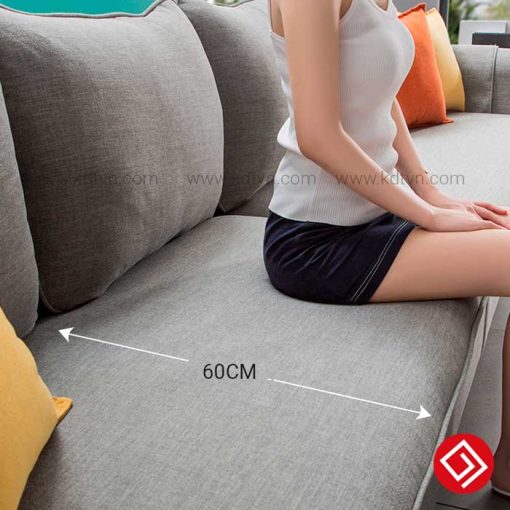 Sofa góc bọc nỉ đẹp KD033A