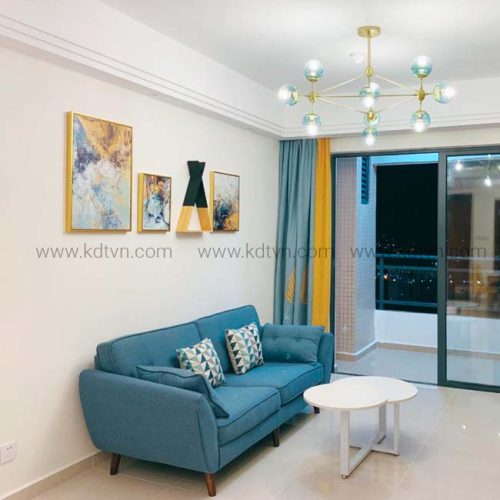 Sofa văng nỉ phòng khách nhỏ KD006 3 sofa cho nha nho kd006