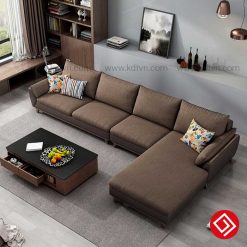 sofa di phòng khách rộng hiện đại