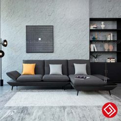 Sofa nỉ góc L hiện đại