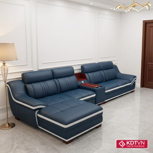 Ghế sofa da góc L cho nhà rộng KD226 2 Sofa da góc L phòng khách rộng KD226