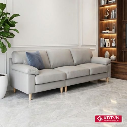 Sofa đẹp cho chung cư KD140 2 Sofa văng da 3 chỗ ngồi kiểu nhật KD140