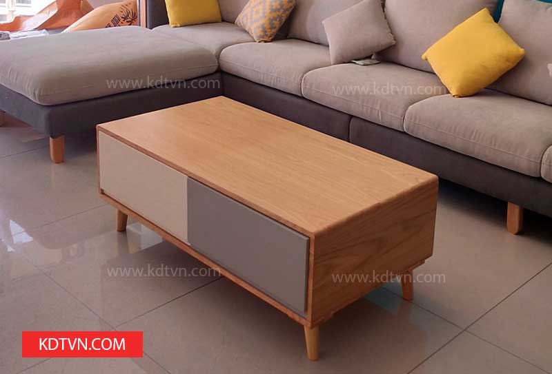 Bàn sofa gỗ sồi cao cấp