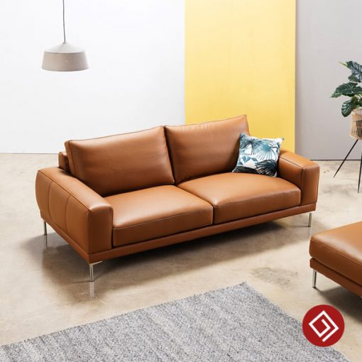 Bo sofa vang da 2 cho KD115