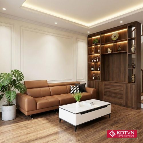 Sofa băng bọc da 3 chỗ ngồi KD125