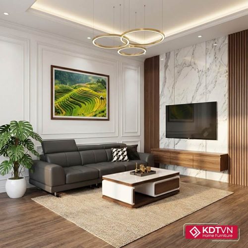 Sofa băng bọc da 3 chỗ ngồi KD125