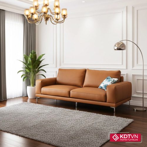 Sofa da nhỏ 2 chỗ ngồi KD115