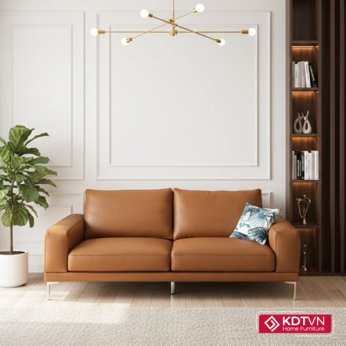 Sofa da nhỏ 2 chỗ ngồi KD115