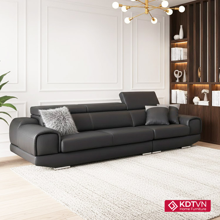 Sofa văng da đẹp KD120 5 Sofa văng da đẹp kiểu hàn KD120