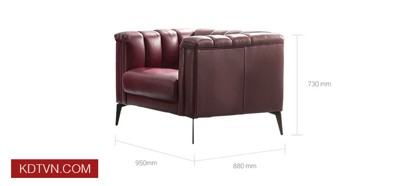 Kích thước sofa văng đơn KD124