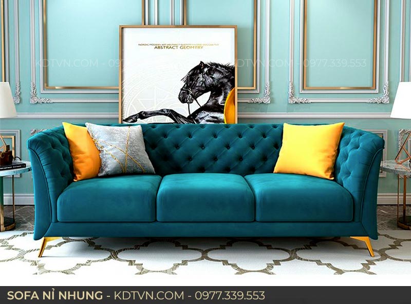 Ghế sofa vải nhung đẹp
