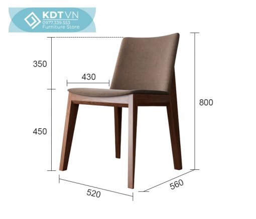 Kích thước ghế kudo Chair