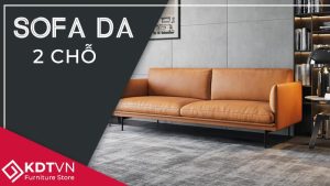 Sofa da 2 chỗ ngồi