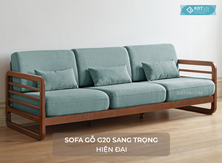 Sofa gỗ loại nhỏ hiện đại