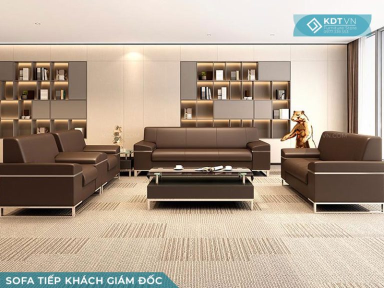 38+Bộ bàn ghế sofa tiếp khách phòng giám đốc, chủ tịch đẹp hiện đại