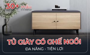 Tủ giày có ghế ngồi