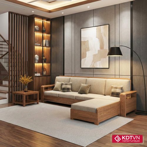 Bộ ghế bằng gỗ cho phòng khách G185