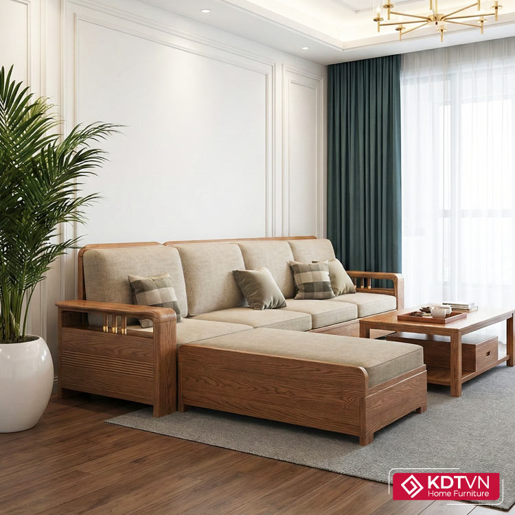 Bộ ghế bằng gỗ cho phòng khách G185