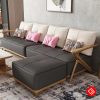 Bộ sofa gỗ tay ghế độc đáo G119